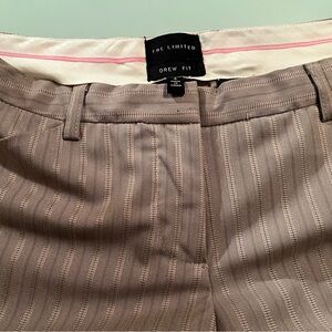 The Limited Tan Striped Drew Fit Trousers Size 4